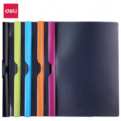 "Deli" Vivid, A4, 310 x 220 x 150 mm, 30 varaqni yopishtirish uchun klipli papka. (m.- 38964) Assortiment