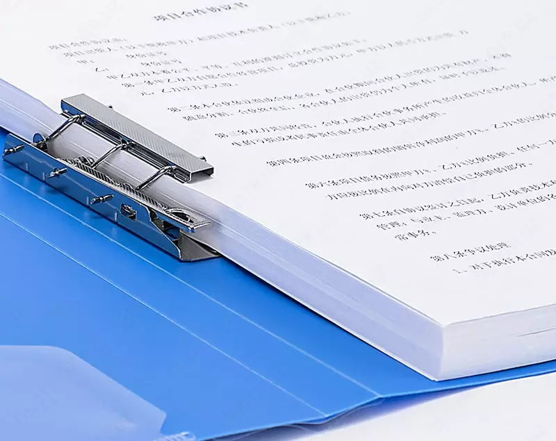 Hujjat papkasi "Deli", yon qisqich, A4, 600 mikron, 18 mm, ichki. cho'ntak (Art.- 5301bl) Moviy