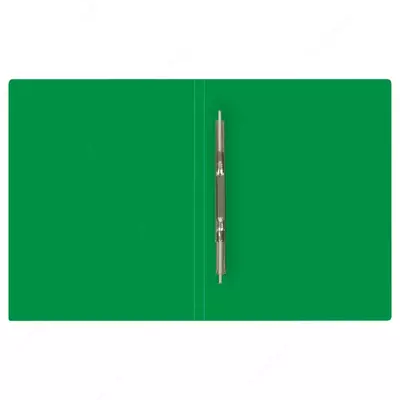 Пластиковая папка - скоросшиватель "Стамм" пруж. зажим., А4, 14 мм, 500 мкм (Арт. - ММ-32222) Зеленая