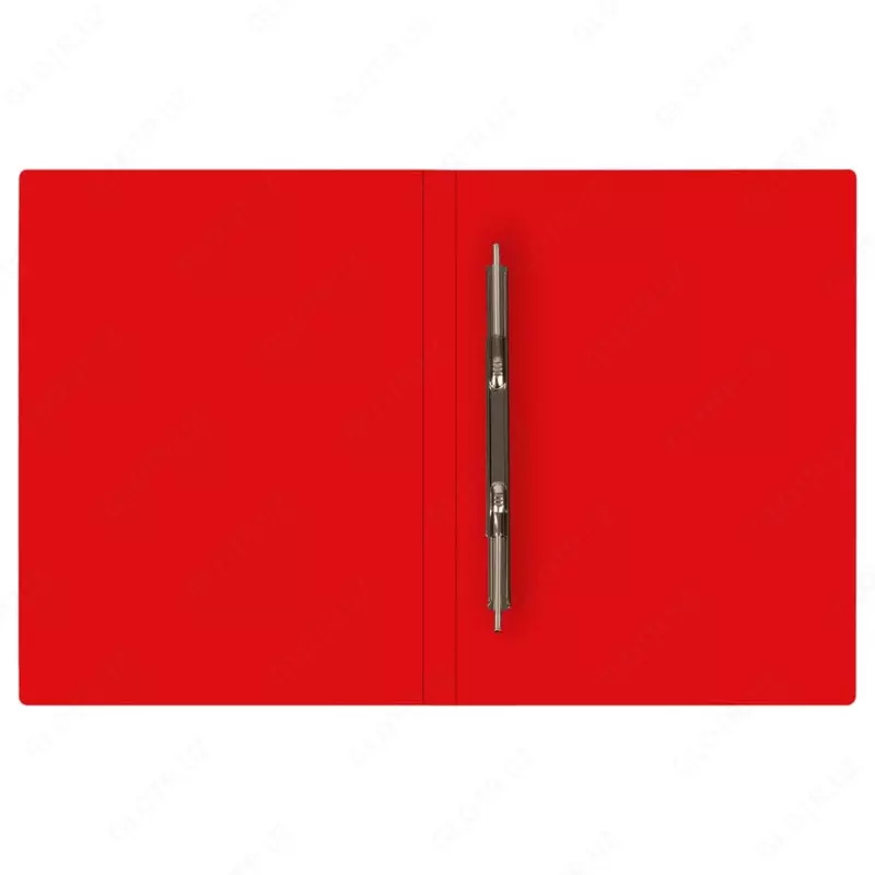 Пластиковая папка - скоросшиватель "Стамм" пруж. зажим. Красная.