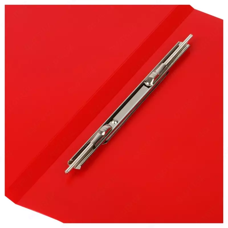 Пластиковая папка - скоросшиватель "Стамм" пруж. зажим. Красная.