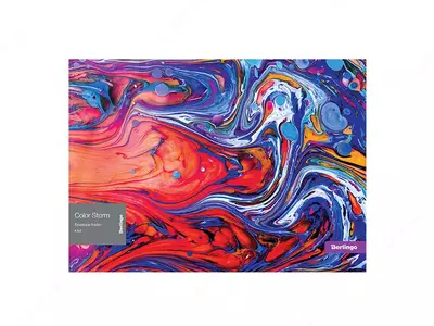 Пластиковая папка-конверт (1 кнопка) "Berlingo" Color Storm, А4, 1 отд., 180 мкм (Арт.- EFb_A4031) Цв. ассорти