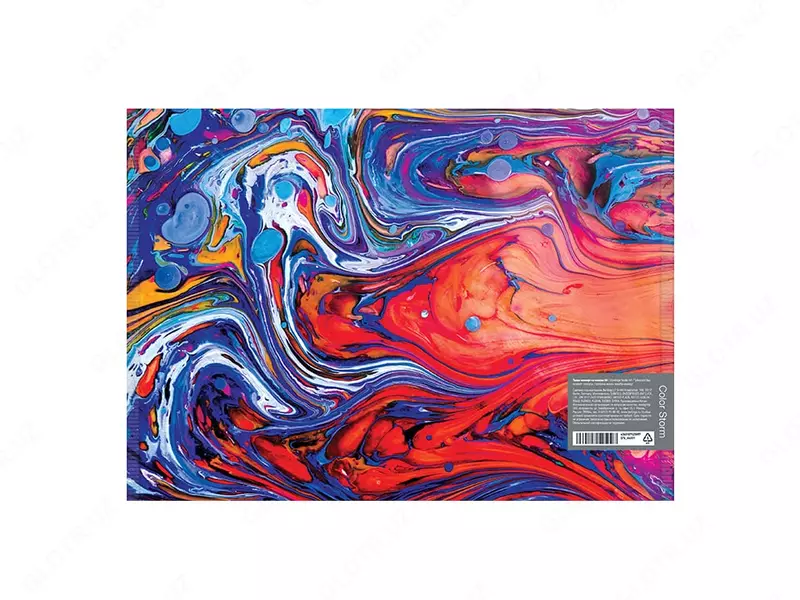 Пластиковая папка-конверт (1 кнопка) "Berlingo" Color Storm, А4, 1 отд., 180 мкм (Арт.- EFb_A4031) Цв. ассорти