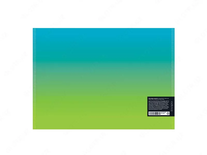 Пластиковая папка-конверт (1 кнопка) "Berlingo" Radiance, А4, 1 отд., 180 мкм (Арт.- EFb_A4003) Голубая/зеленая