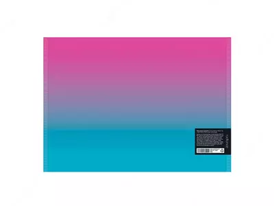 Пластиковая папка-конверт (1 кнопка) "Berlingo" Radiance, А4, 1 отд., 180 мкм (Арт.- EFb_A4002) Голубая/розовая