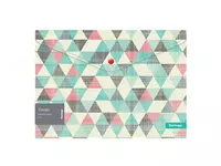 Пластиковая папка-конверт (1 кнопка) "Berlingo" Triangle