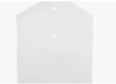 Пластиковая папка-конверт (1 кнопка) "Стамм" А4, 1 отд., 330 х 235 мм, 150 мкм (Арт.- ММ-32272) Прозрачная