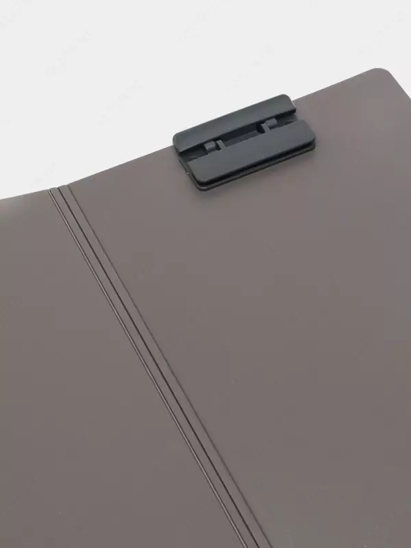 Пластиковая папка - планшет (верхний зажим) "Deli" Ixuni, А4, 650 мкм (Арт. - 66-P-lgr) Светло/серая