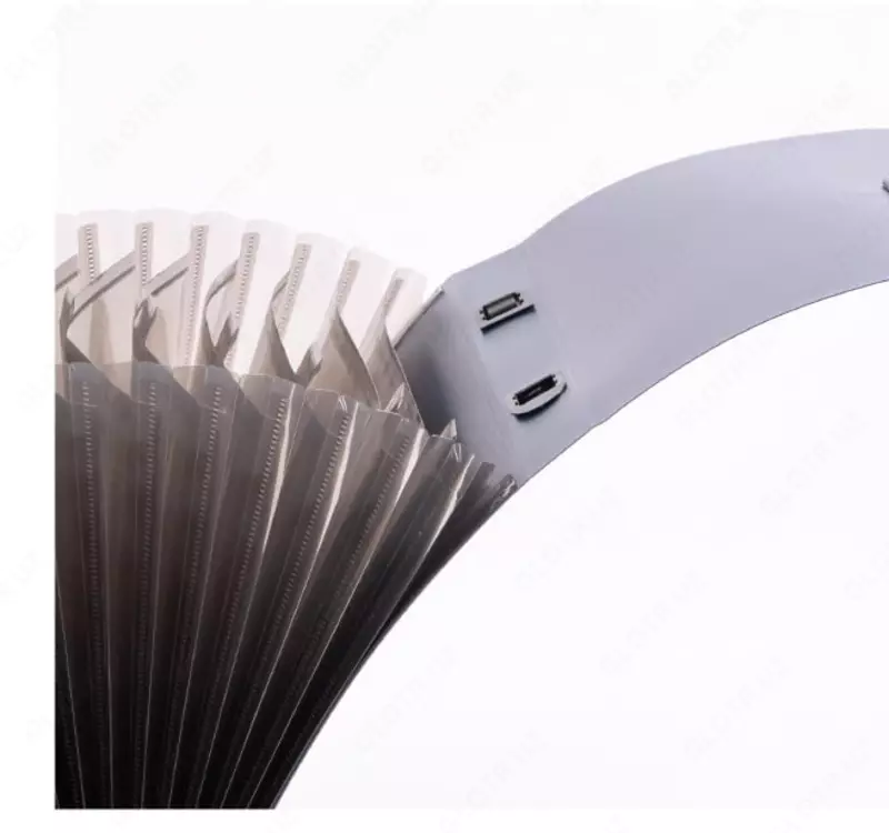 “Deli” Ixuni hujjatlar uchun plastik papka-portfel, ko‘k rangda