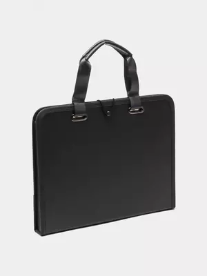 Пластиковая папка-портфель для документов "Deli" Ixuni, тёмно-серая