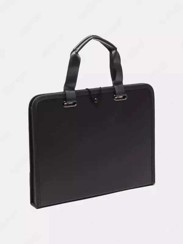 Пластиковая папка-портфель для документов "Deli" Ixuni, тёмно-серая