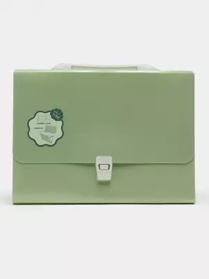 Пластиковая папка-портфель для документов "Deli" 13 отд., 350 х 270 х 45 мм, заст. замок (Арт.- 306-PM) Ассортимент