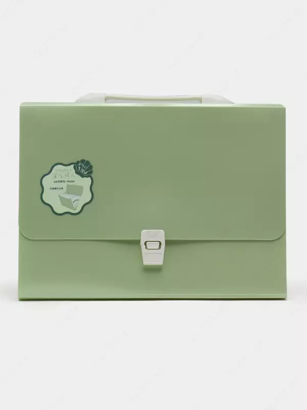 Пластиковая папка-портфель для документов "Deli" 13 отд., 350 х 270 х 45 мм, заст. замок (Арт.- 306-PM) Ассортимент