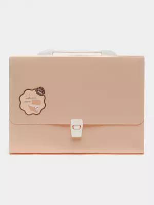 Пластиковая папка-портфель для документов "Deli" 13 отд., 350 х 270 х 45 мм, заст. замок (Арт.- 306-PM) Ассортимент