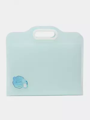 Hujjatlar uchun plastik portfeli "Deli" 5 bo'lim, 350 x 325 x 35 mm, 2 tutqich (Art. - 315-PM) Assortiment