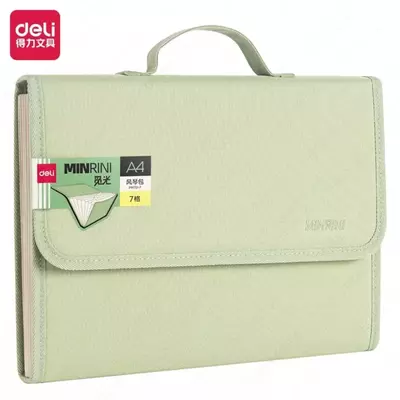 Папка-портфолио для документов "Deli" MinRini, 7 отд., 330 х 235 х 50 мм (Арт.- 701-7-PM) Ассортимент