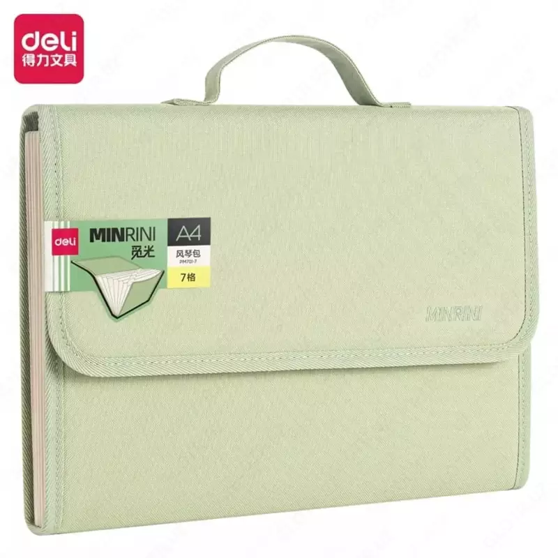 Папка-портфолио для документов "Deli" MinRini, 7 отд., 330 х 235 х 50 мм (Арт.- 701-7-PM) Ассортимент