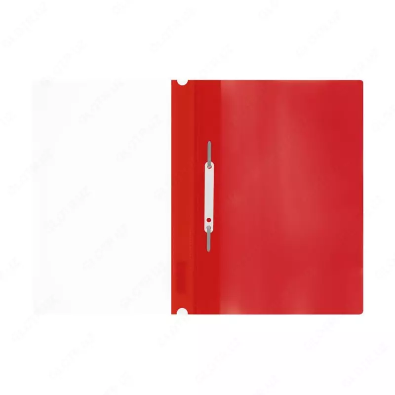  Papka - mahkamlagich Stamm A4  160 mikron  shaffof. tepa (Art. - MM-32257) Qizil/shaffof - 