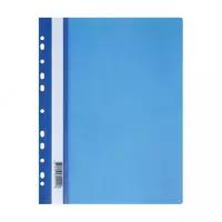 Papka - mahkamlagich Stamm A4  160 mikron  shaffof. tepa (Art. - MM-32255) Moviy/shaffof