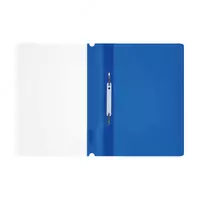  Папка - скоросшиватель Стамм А4  160 мкм  прозр. верх (Арт. - ММ-32251) Синяя/Прозрачная - 