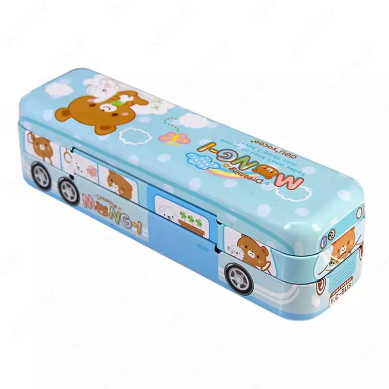 Металлический трехуровневый пенал "Deli" Yocoo, 3 отд (Арт.- 95559-yl) Желтый