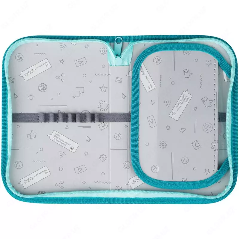 Детский пенал "ArtSpace" Yahoo, 1+1 доп. отд, 200 х 130 мм, текстиль (Арт. - ПТ1_49673) Цв. ассорти