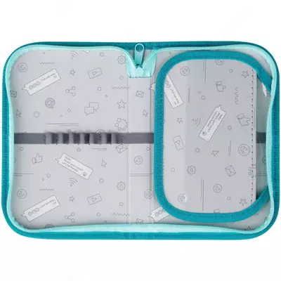 Детский пенал "ArtSpace" Yahoo, 1+1 доп. отд, 200 х 130 мм, текстиль (Арт. - ПТ1_49673) Цв. ассорти