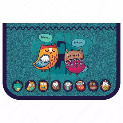 Детский пенал "ArtSpace" Yahoo, 1+1 доп. отд, 200 х 130 мм, текстиль (Арт. - ПТ1_49673) Цв. ассорти