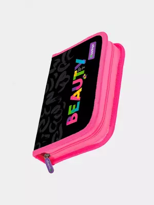 Детский пенал "Berlingo" Beauty, 1+1 доп. отд, 200 х 140 х 40 мм, полиэстер/ПВХ (Арт. - PK11020) Цв. ассорти