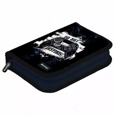 Детский пенал "Berlingo" Do not disturb, 1+1 доп. отд, 200 х 140 х 40 мм, полиэстер/ПВХ (Арт. - PK-EXM-1021) Цв. ассорти