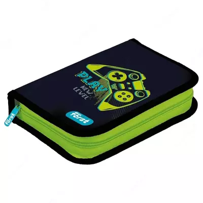 Детский пенал "Först" Game on, 1+1 доп. отд, 200 х 140 х 40 мм, полиэстер/ПВХ (Арт. - FT-PK-162411) Цв. ассорти