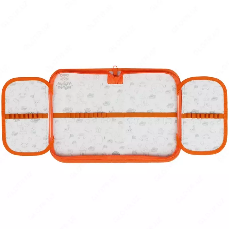 Детский пенал "Мульти-Пульти" Чебурашка, 1+2 доп. отд, 210 х 130 мм, текстиль/картон (Арт. - ЧБТ_53176) Цв. ассорти