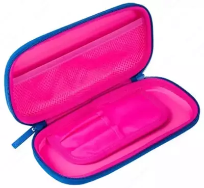 Школьный пенал - футляр для девочек "Berlingo" Magic, 1+1 доп. отд, 220 х 100 х 45 мм, ЭВА мат. (Арт. - EVA0703) Цв. ассорти