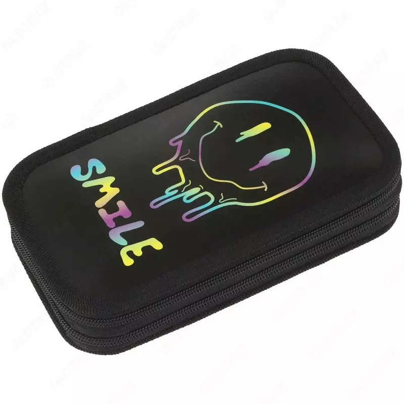 Детский пенал "ArtSpace" Dark smile, 2 отд, 190 х 105 мм, ламинир. картон (Арт. - ПК2_59967) Цв. ассорти