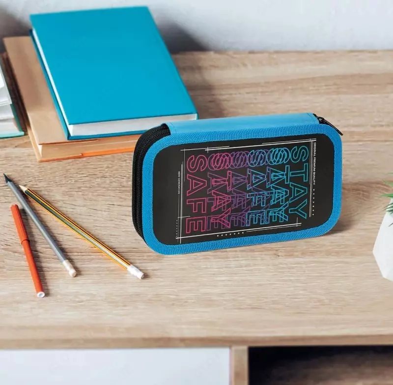 Детский пенал "ArtSpace" Safe, 2 отд, 190 х 105 мм, ламинир. картон (Арт. - ПК2_49695) Цв. ассорти