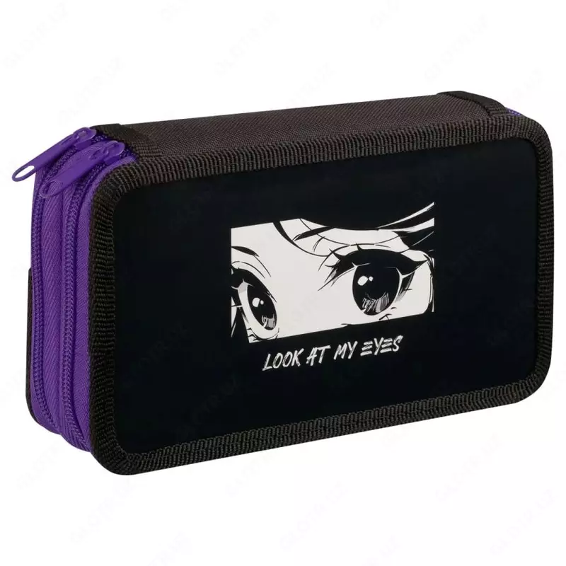 Детский пенал "ArtSpace" Anime eyes, 2 отд, 190 х 110 мм, ламинир. картон (Арт. - ПК2_59995) Цв. ассорти