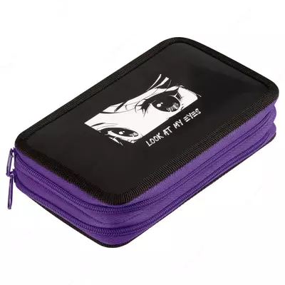 Детский пенал "ArtSpace" Anime eyes, 2 отд, 190 х 110 мм, ламинир. картон (Арт. - ПК2_59995) Цв. ассорти