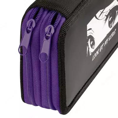 Детский пенал "ArtSpace" Anime eyes, 2 отд, 190 х 110 мм, ламинир. картон (Арт. - ПК2_59995) Цв. ассорти