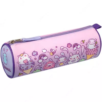 Пенал - тубус для канцтоваров "ArtSpace" Funny, 1 отд., 210 х 80 мм, полиэстер (Арт.- Sch_57534) Цв. ассорти