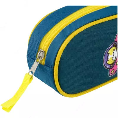 Овальный пенал для канцтоваров "ArtSpace" Space Cat, 1 отд., 210 х 80 х 45 мм, полиэстер (Арт.- Sch_57600) Цв. ассорти