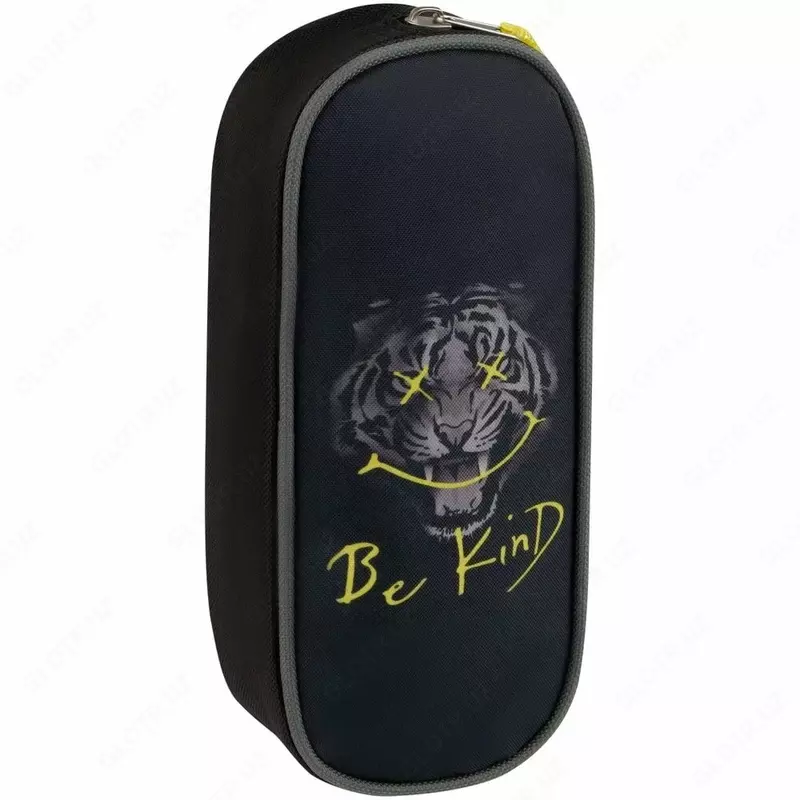 Овальный пенал для канцтоваров "ArtSpace" Strong, 1 отд., 210 х 80 х 45 мм, полиэстер (Арт.- Sch_57562) Цв. ассорти