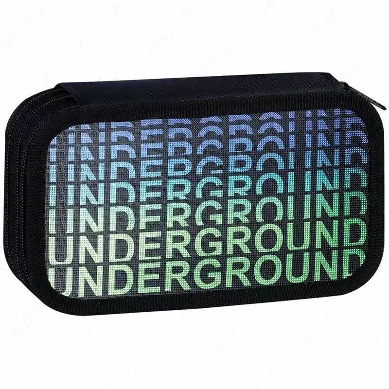 Maktab qalam qutisi "ArtSpace" Noyob, 3 ta bo'lim, 190 x 110 mm, laminatlangan. karton (Art. - PK3_43829) Rang turli xil