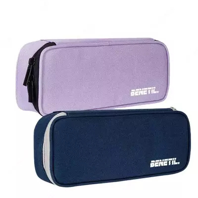 Пенал для канцтоваров (прямоугольный)  "Deli" Benetil, 1 отд., 220 х 85 х 45 мм, полиэстер (Арт.- 66665A) Ассортимент