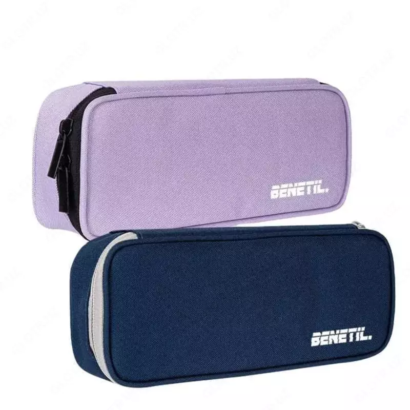 Пенал для канцтоваров (прямоугольный)  "Deli" Benetil, 1 отд., 220 х 85 х 45 мм, полиэстер (Арт.- 66665A) Ассортимент