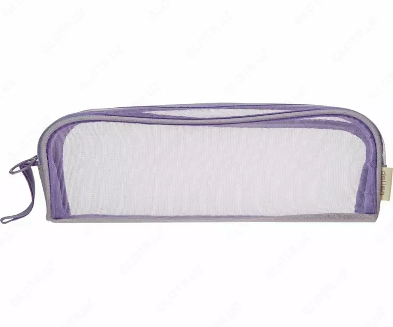 Пенал для канцтоваров (прямоугольный) "Deli", 1 отд., 220 х 80 х 55 мм, прозр. полиэстер (Арт.- 67077) Ассортимент