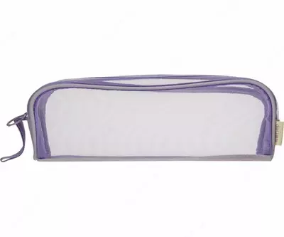 Пенал для канцтоваров (прямоугольный) "Deli", 1 отд., 220 х 80 х 55 мм, прозр. полиэстер (Арт.- 67077) Ассортимент