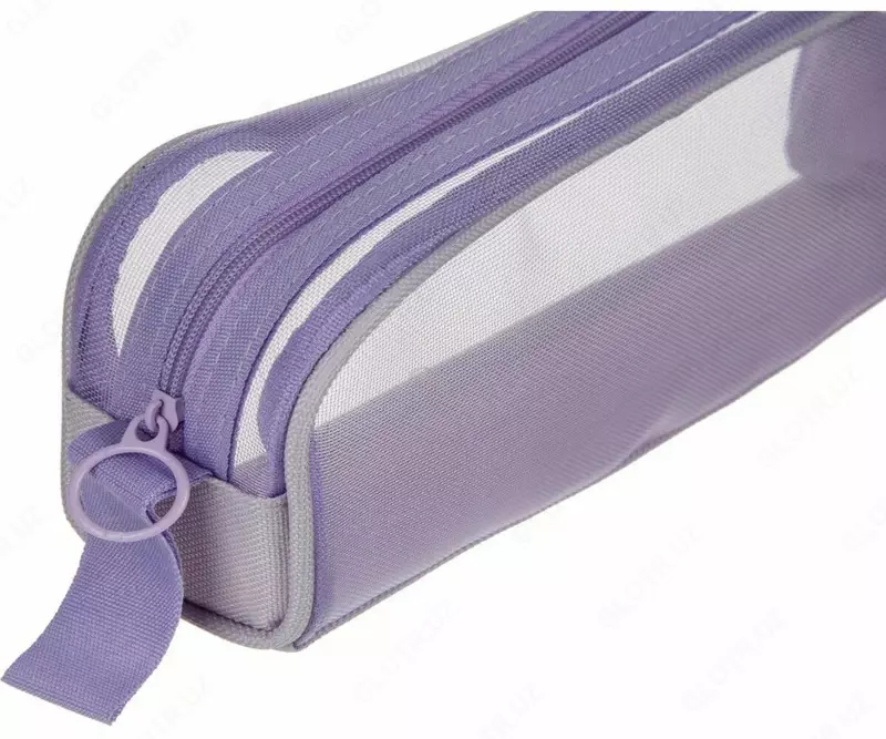 Пенал для канцтоваров (прямоугольный) "Deli", 1 отд., 220 х 80 х 55 мм, прозр. полиэстер (Арт.- 67077) Ассортимент