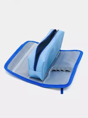 Пенал для канцтоваров 2 в 1 "Deli" Good Night Dreams, 1+1 доп. отд., 230 х 50 х 100 мм, полиэстер/экокожа (Арт.- 67099) Ассортимент