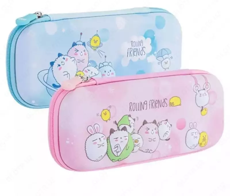 Maktab qalam qutisi "Deli" HEY, 2 + 1 qo'shimcha. alohida, 235 x 105 x 54 mm, plastmassa (Art. - 67117) Rang. turli xil