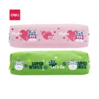 Пенал для канцтоваров (прямоугольный) "Deli" Super Wings, 1 отд., 200 х 80 х 55 мм, полиэстер (Арт.- 67134) Ассортимент